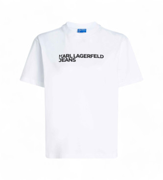 Karl Lagerfeld Weies Logo-T-Shirt