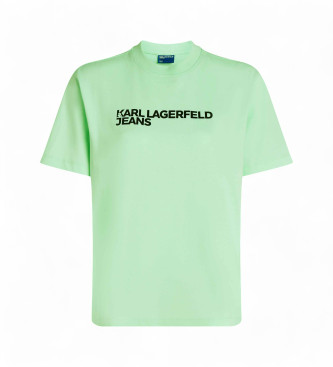 Karl Lagerfeld Camiseta logotipo verde