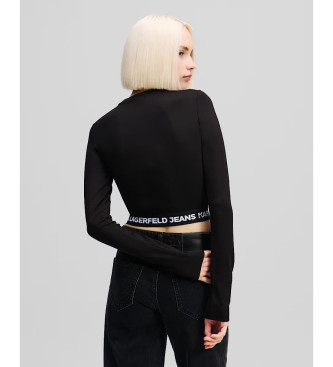 Karl Lagerfeld Top met zwarte logotip