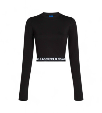 Karl Lagerfeld Top met zwarte logotip