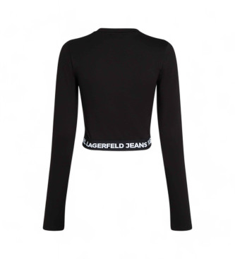 Karl Lagerfeld Top met zwarte logotip