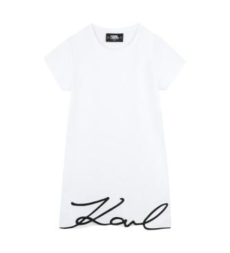 Karl Lagerfeld White short sleeve dress