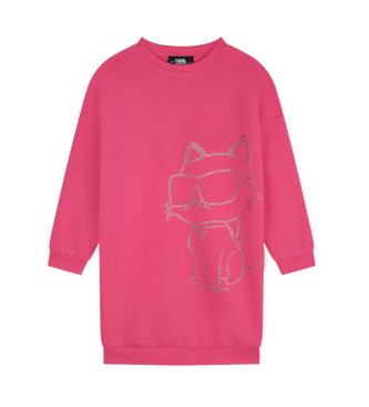 Karl Lagerfeld Abito in maglia rosa