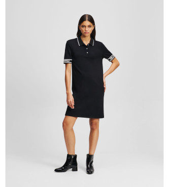 Karl Lagerfeld Schwarzes Polokleid