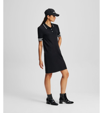 Karl Lagerfeld Schwarzes Polokleid