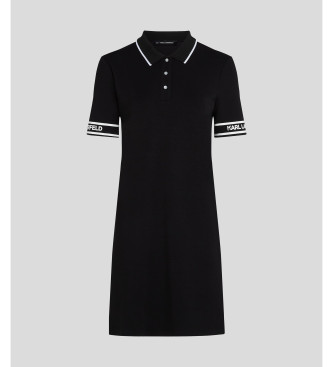 Karl Lagerfeld Schwarzes Polokleid