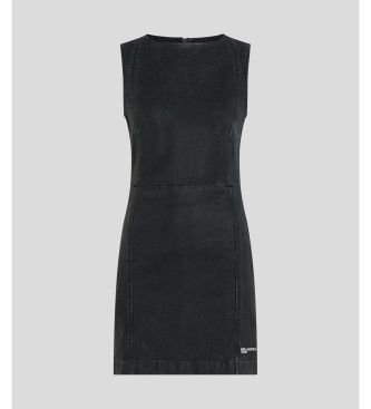 Karl Lagerfeld Schwarz beschichtetes Kleid