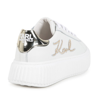 Karl Lagerfeld Zapatillas de piel blanco