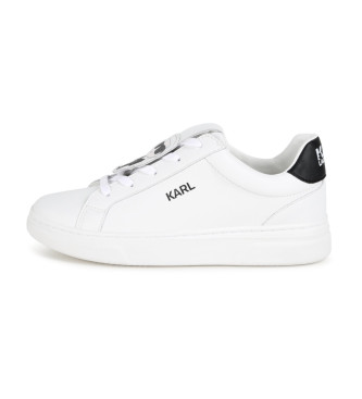 Karl Lagerfeld White leather trainers