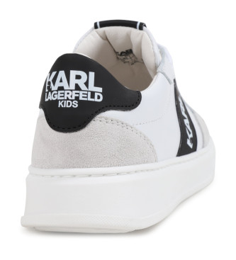 Karl Lagerfeld Witte leren sportschoenen