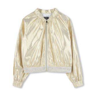 Karl Lagerfeld Gold tipped and tipped cardigan 