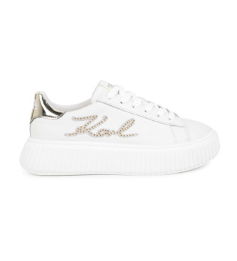 Karl Lagerfeld Baskets en cuir blanc