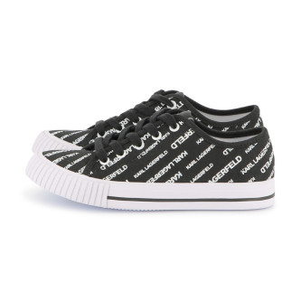 Karl Lagerfeld Black fabric trainers