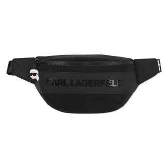 Karl Lagerfeld Zwarte canvas heuptas