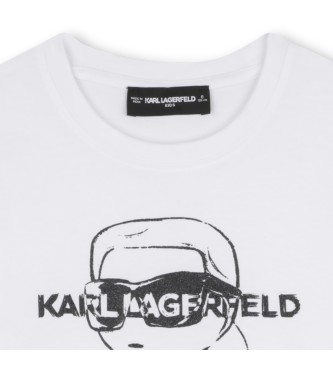 Karl Lagerfeld Maglietta con la faccia bianca
