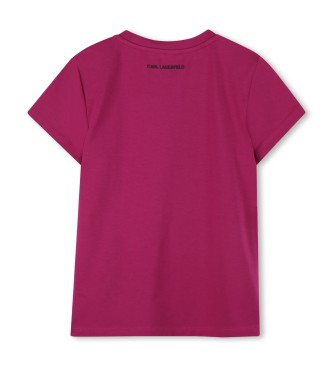 Karl Lagerfeld Maglietta rosa a maniche corte