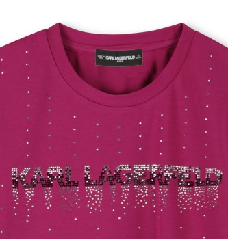 Karl Lagerfeld Maglietta rosa a maniche corte