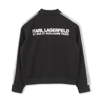 Karl Lagerfeld Dobbeltstrikket cardigan Sort