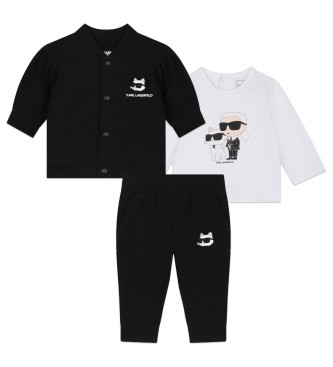 Karl Lagerfeld Tracksuit black, white