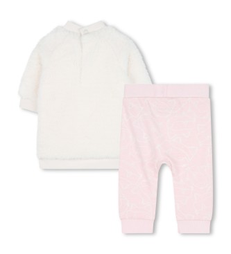 Karl Lagerfeld Completo vestito e leggings, grezzo e rosa