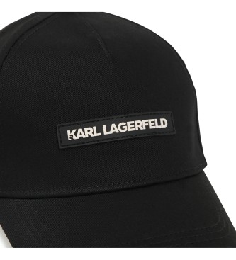 Karl Lagerfeld Schwarze Logo-Kappe