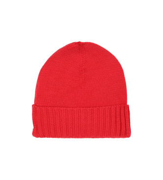 Karl Lagerfeld Red Turned Fist Hat