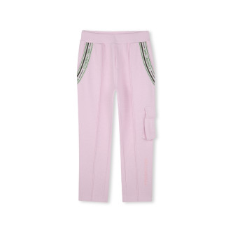 Karl Lagerfeld Rožnate jogger hlače