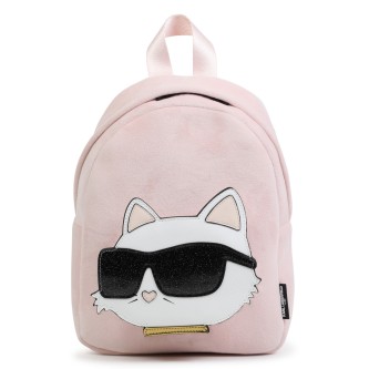 Karl Lagerfeld Mochila pequena cor-de-rosa