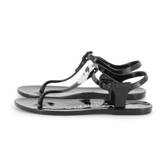 Karl Lagerfeld Svarta jelly-sandaler