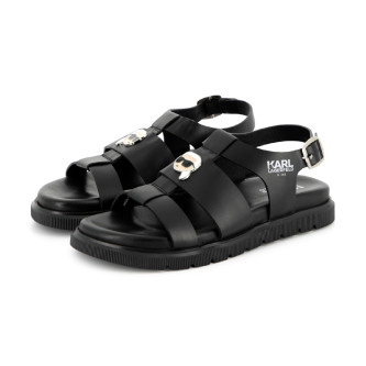 Karl Lagerfeld Sandali in pelle nera