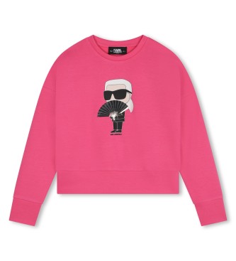 Karl Lagerfeld Camisola com estampado cor-de-rosa