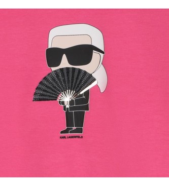 Karl Lagerfeld Camisola com estampado cor-de-rosa