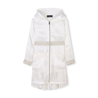 Karl Lagerfeld Hooded windbreaker jacket white