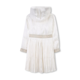 Karl Lagerfeld Veste coupe-vent  capuche blanche