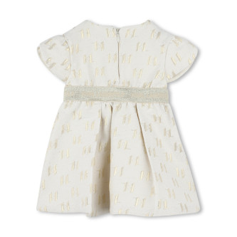 Karl Lagerfeld Robe en jacquard d'or blanc