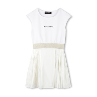 Karl Lagerfeld Vestido Fantasia branco ecru