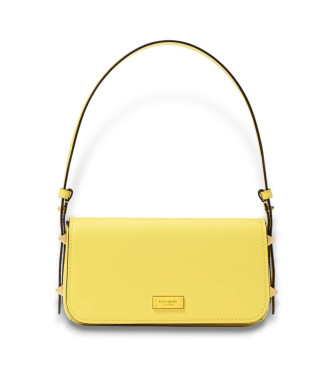 Kate Spade Bolso de hombro de piel lisa Liv amarillo