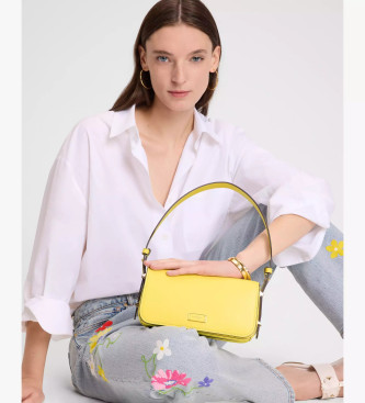 Kate Spade Bolso de hombro de piel lisa Liv amarillo