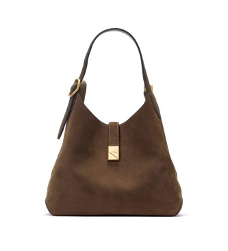 Kate Spade Deco Pebbled vska i brunt lder