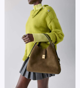 Kate Spade Deco Pebbled vska i brunt lder