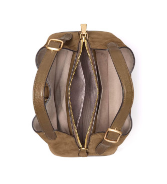 Kate Spade Deco Pebbled vska i brunt lder