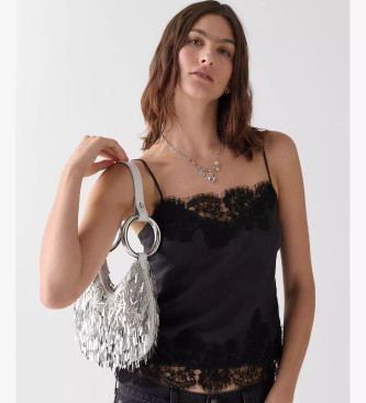 Kate Spade Borsa con bracciale decorato in argento