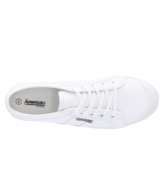 Kawasaki Tennis Retro Leder Turnschuhe wei