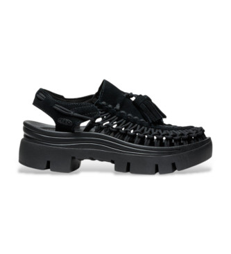 Keen Uneek-sandaler med kvaster, sort