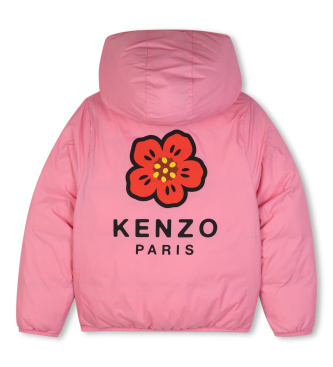 Kenzo Kids Abrigo Reversible rosa