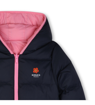 Kenzo Kids Abrigo Reversible rosa