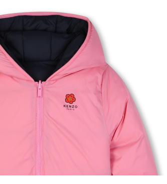Kenzo Kids Abrigo Reversible rosa