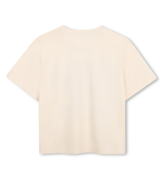 Kenzo Kids Camiseta Flower beige