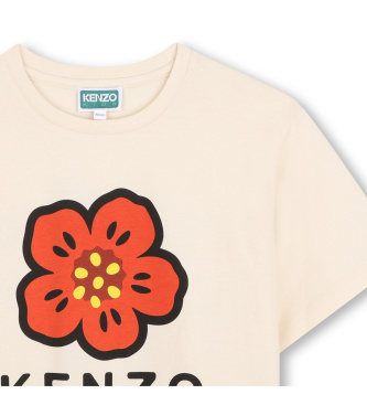 Kenzo Kids Camiseta Flower beige