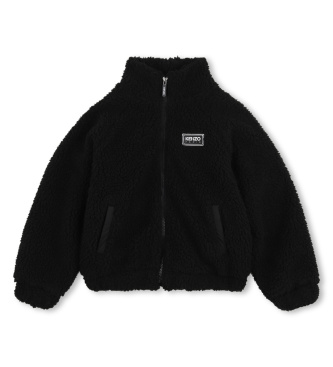 Kenzo Kids Jakke Sort lammeuld